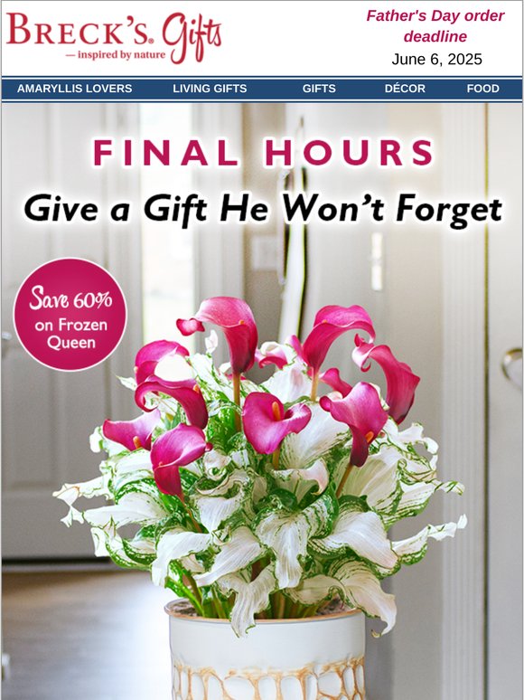 Today’s the Deadline: Gifts Dad Will Love!