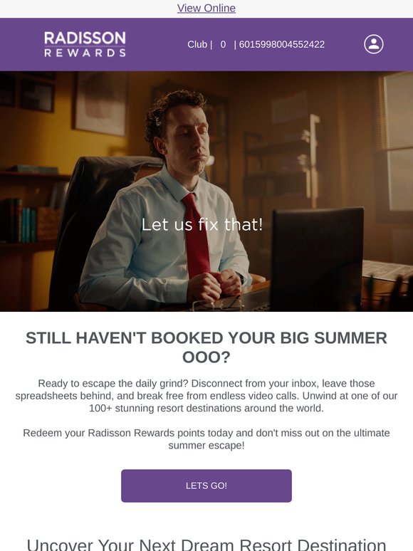 Need a break? Let us help