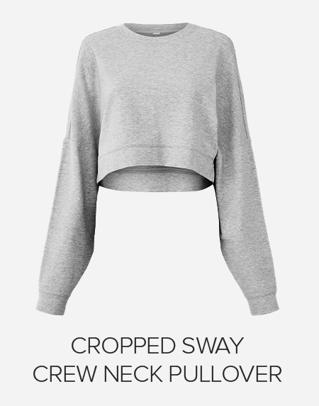 CROPPED SWAY CREW NECK PULLOVER