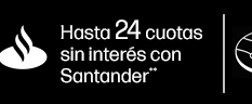 24 Cuotas sin interés con Santander