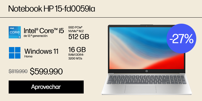Notebook HP 15-fd0059la