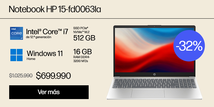 Notebook HP 15-fd0063la