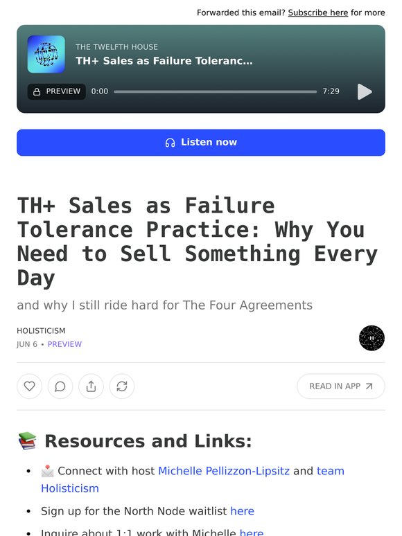 TH+ Sales as Failure Tolerance Practice: Why You Need to Sell Something Every Day