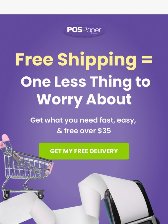 Spend $35+, We’ll Cover the Rest