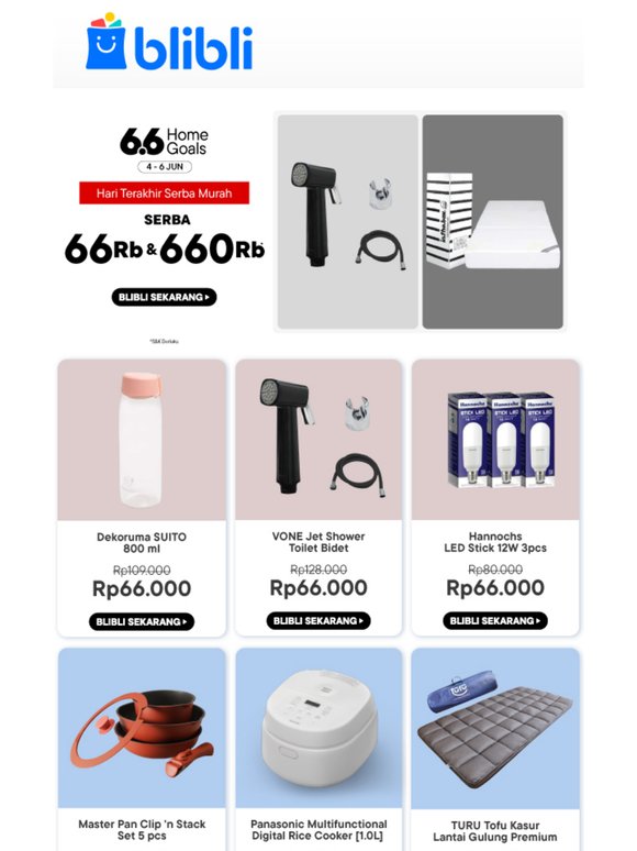 🔥Serba 66Rb: Vone Jet Shower & Hannochs LED Stick