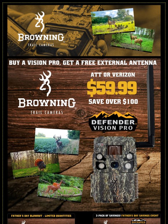 Father's Day Blowout Sale from Browning Trail Cameras