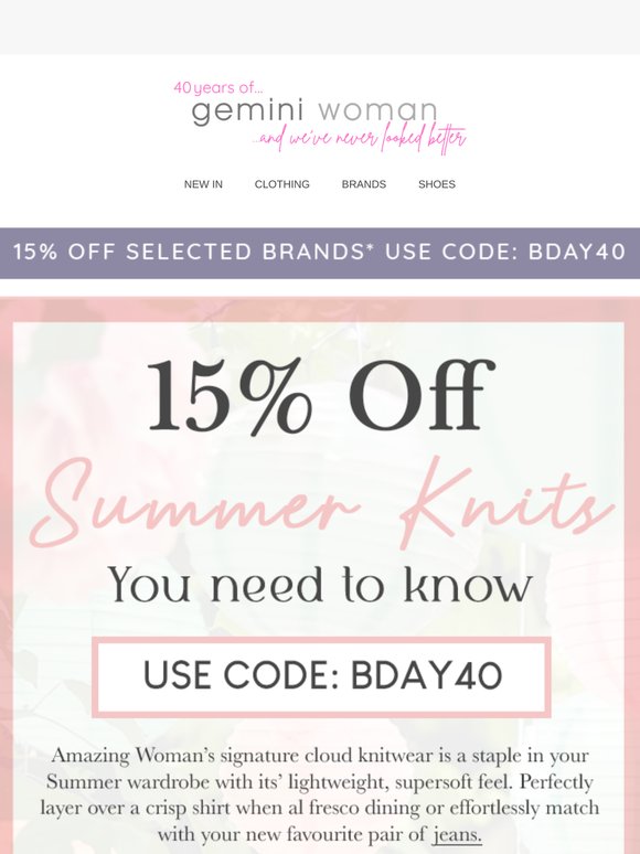 15% OFF Amazing Woman Summer Knitwear 🔆