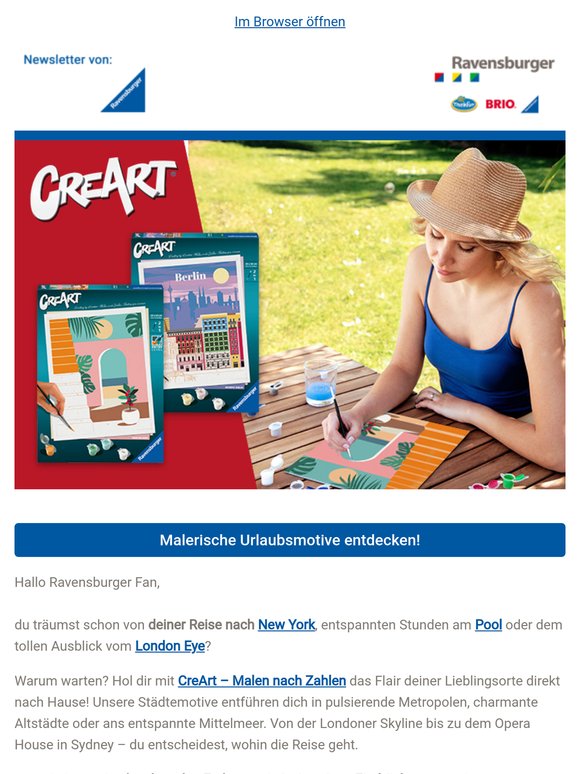 Kreativ entspannen wie im Urlaub – mit CreArt 🖌️🌇🏖️
