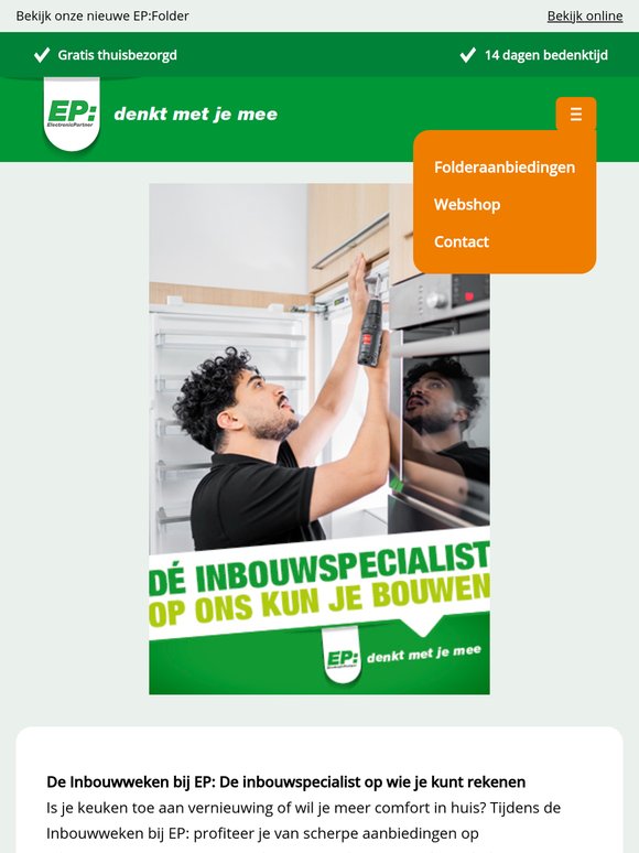 Profiteer nu van de Inbouwweken bij EP:!