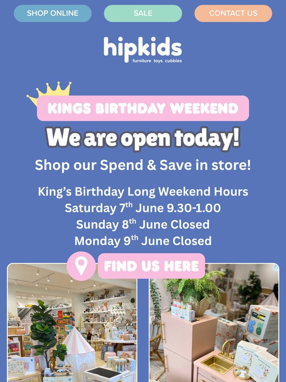 Doors are open! 🛍️