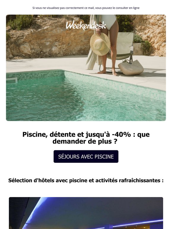 Séjours avec piscine (et remise) 🏊