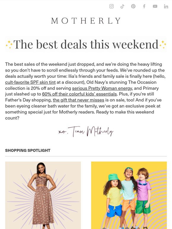Your kids’ summer wardrobe just got 60% cheaper