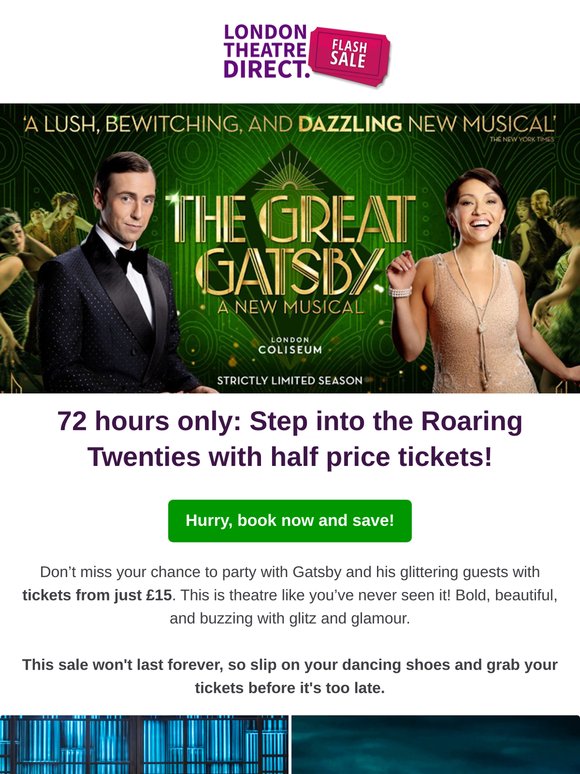  💸 Flash sale: Half price off The Great Gatsby!