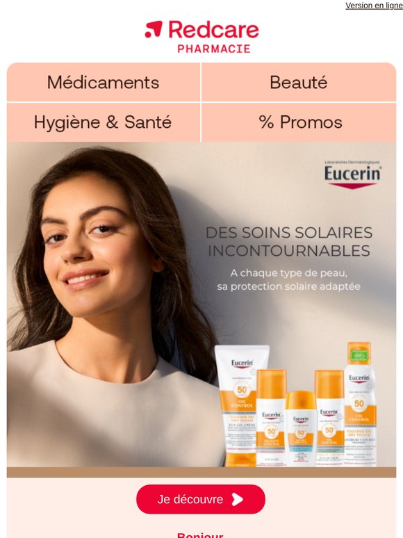 Profitez de -20% sur les soins solaires Eucerin ☀️