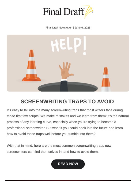 Screenwriting traps to avoid 🛑✋