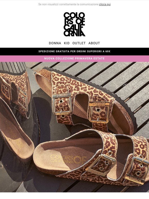 Sandali in pelle con stampa animalier 🐄​​🐆