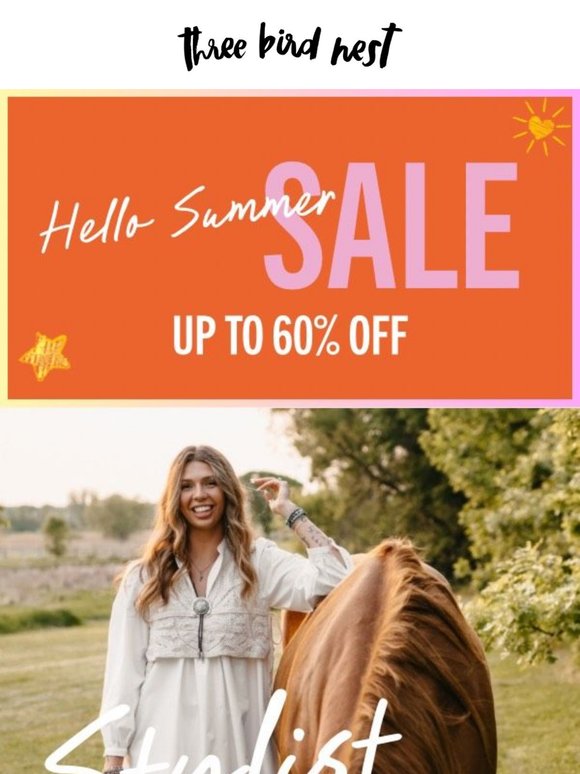 HELLO up to 60% OFF ☀️