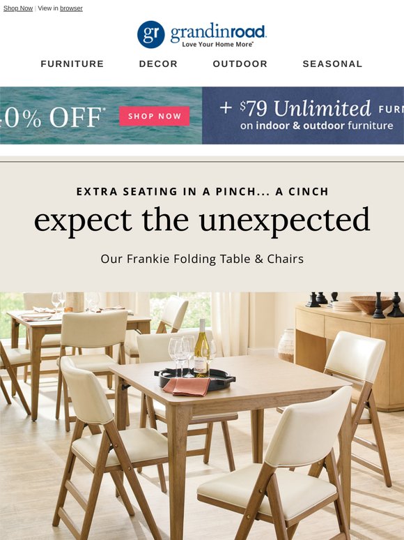 Expect the unexpected with the Frankie Dining Collection