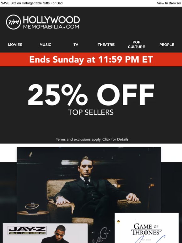 HURRY! 25% Off This Weekend- Shop Father's Day Gifts