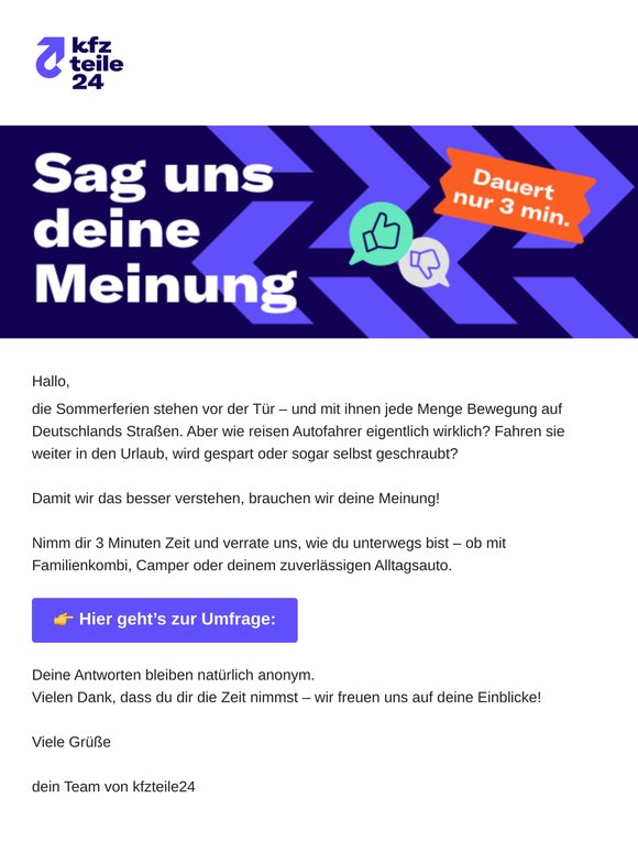 ☀️ Wie fährst du in den Sommer? 🚗 Sag's uns!