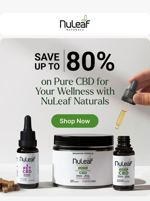 Full-Spectrum CBD for Your Wellbeing with NuLeaf Naturals