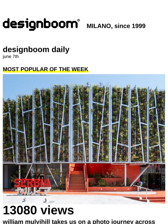 designboom daily - most popular of the week