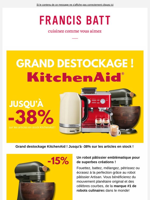 Grand destockage KitchenAid !