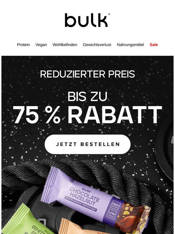 Mehr Energie für deinen Körper für wenig Geld – bis zu 75 % RABATT!