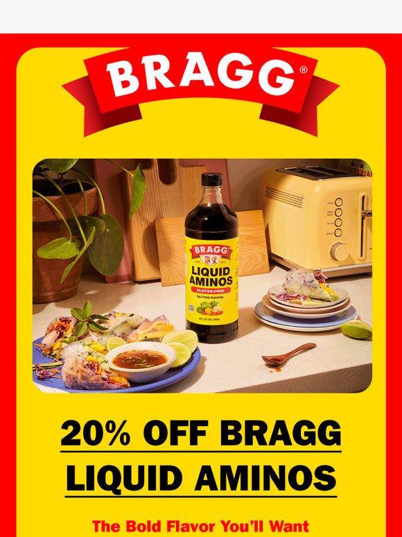 Drizzle, dip, repeat: 20% Off Aminos 💥