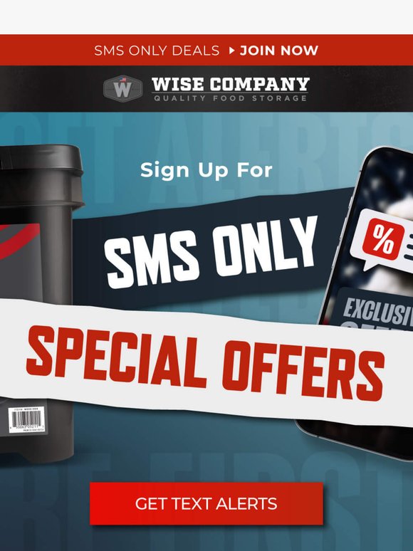 Want Exclusive Deals? Join Our SMS List Now!