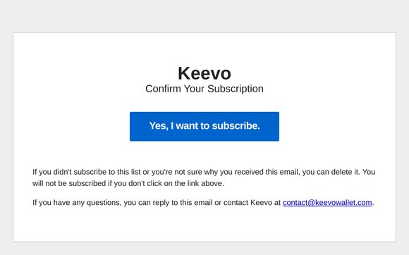 Confirm Your Subscription