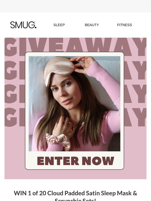 WIN a NEW Cloud Sleep Mask & Scrunchie Set!