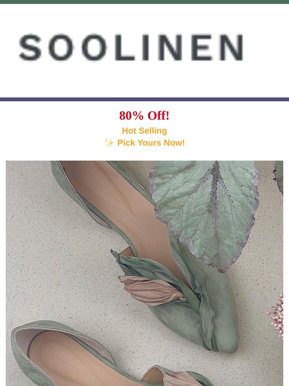 Flash Sales! Soft Petal Flats & Comfy Linen Shirts To Try Now.