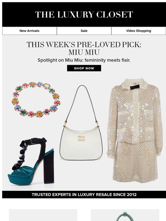 This Week's Pre-Loved Pick: Miu Miu
