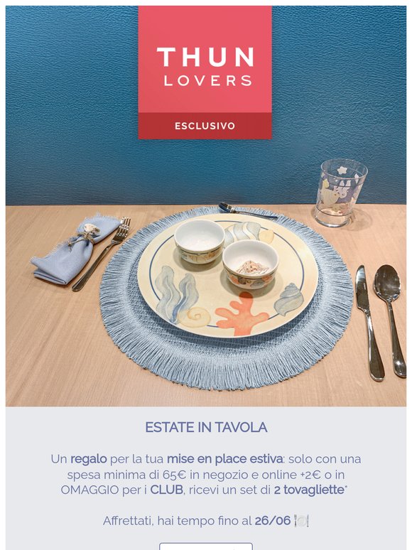 2 Tovagliette OMAGGIO 🍽️