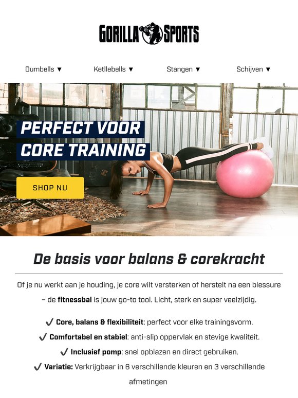 Meer balans, sterkere core – met de fitnessbal