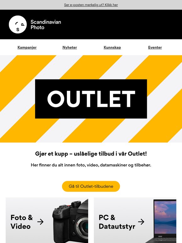 OUTLET – Gjør et kupp før det er for sent! ⚡️