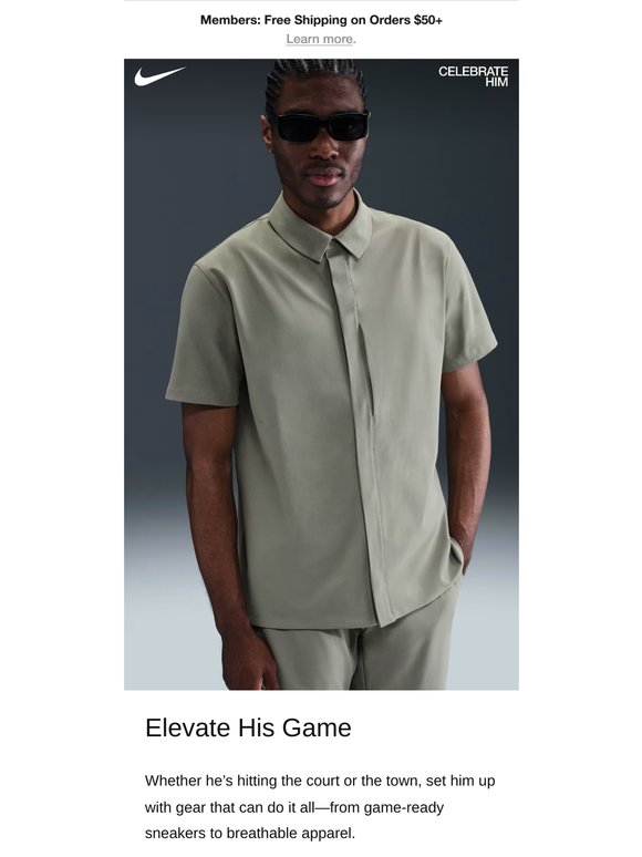 Score winning gear for him