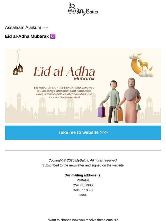 Eid al-Adha Mubarak ☪️