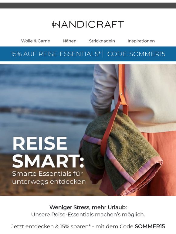 🏖️ 15 % auf Reise-Essentials – nur für kurze Zeit!