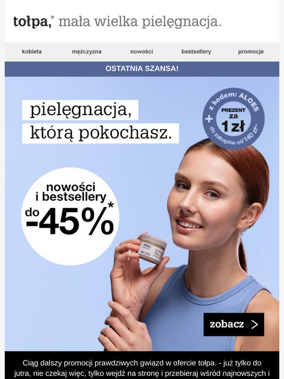 rabaty do -45%! 🤩 postaw na nowości i bestsellery!
