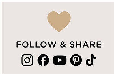 FOLLOW & SHARE