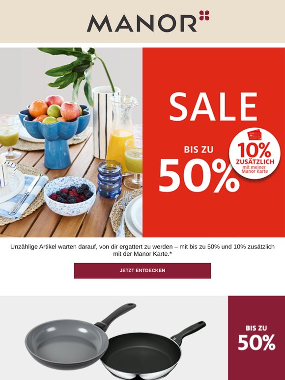 —, bis zu 50% und zusätzlich 10% im Summer-Sale