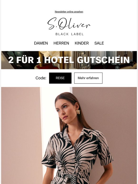 Edle Prints, fließende Strukturen | Dein Geschenk: 2-für-1 Hotelgutschein