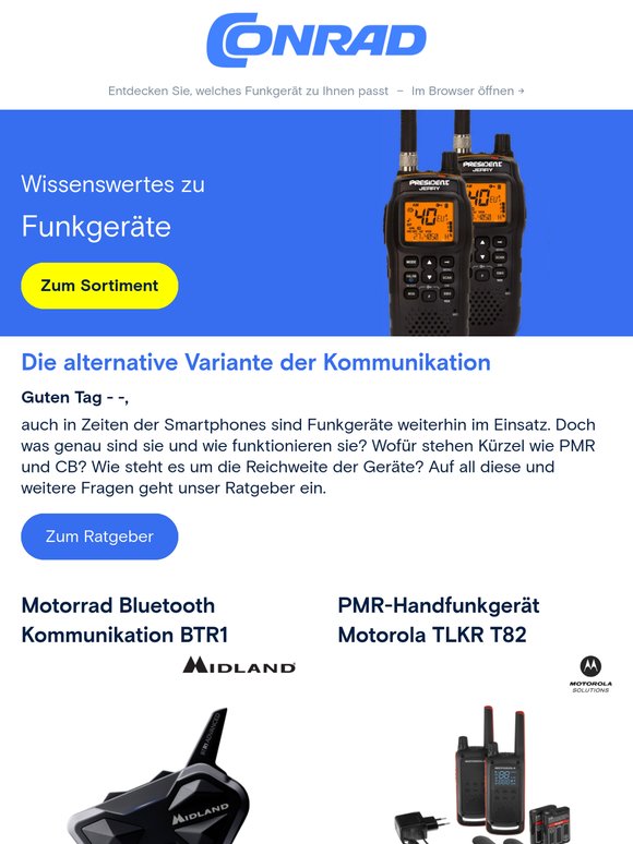 🛜 Funkgeräte für eine alternative Kommunikation
