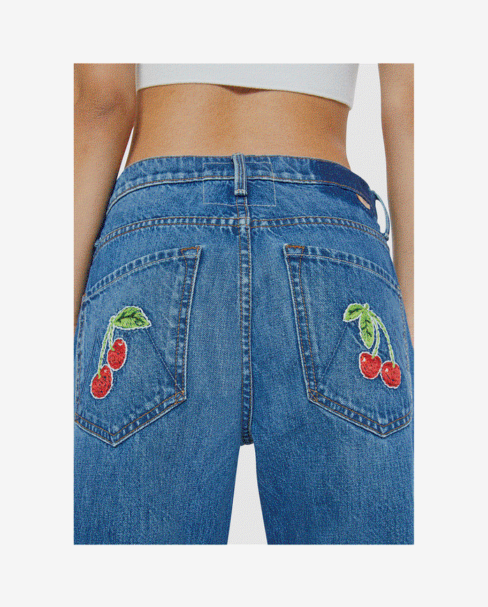 The LIL’ Dodger Ankle in Green Thumb With Cherries