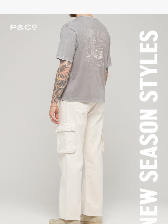 NEW Season Styles: Men's Graphics, Cargo Pants, & More!