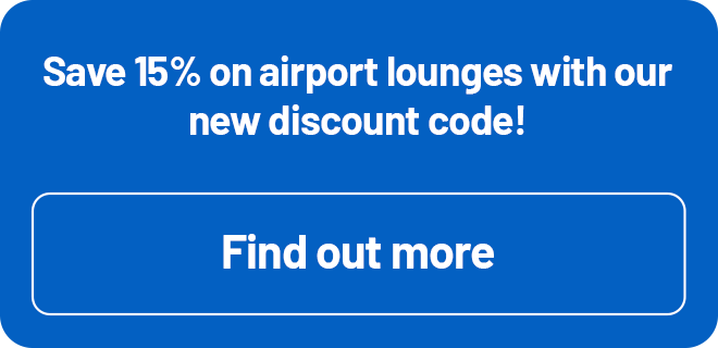 Save 15% on airport lounges with our new discount code!