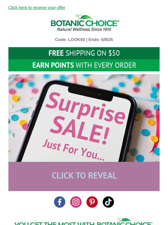 Today Only...Open your Surprise!