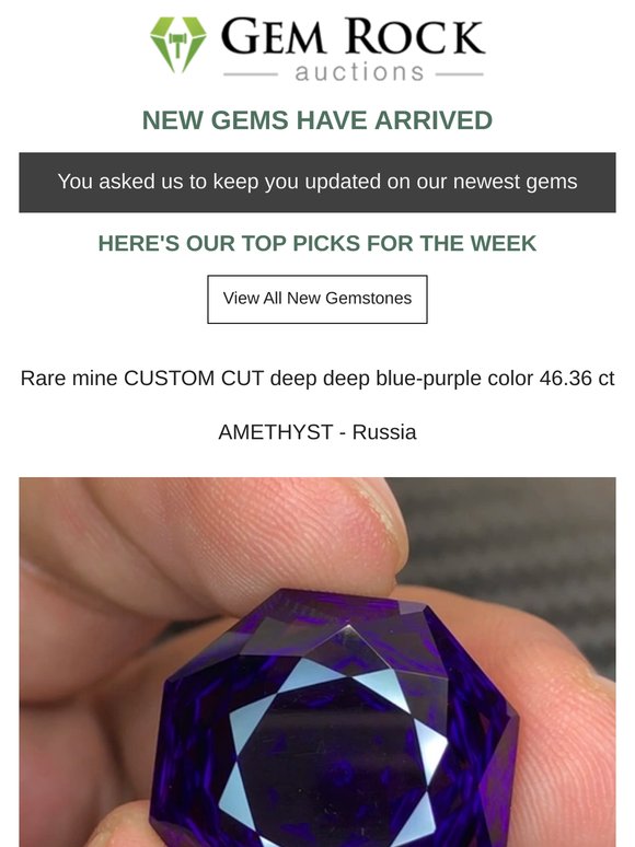 💎 Curators Pick - Hottest New Gems On Gem Rock Auctions